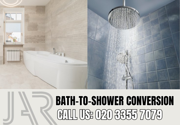 Bath to Shower Conversion by Regentspark Bathroom Fitters